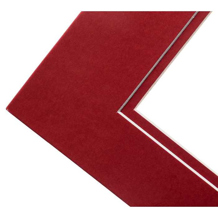 Red Double PreCut Mat 8" x 10" Hobby Lobby 873687